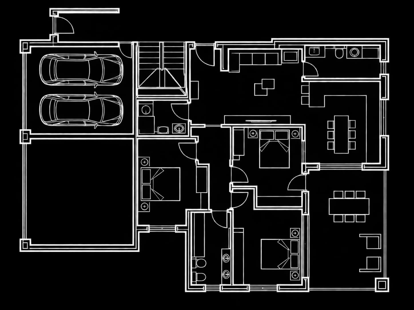 Planimetria — Tricamere piano terra con giardino